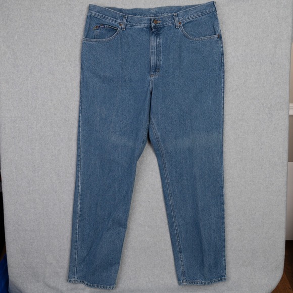 Lee Other - Lee Men's Relaxed Fit Straight Leg Jeans 42x32 Blue Denim 100% Cotton
